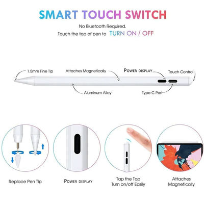 Stilo capacitivo attivo Pen For Touch Screen di rifiuto universale della palma