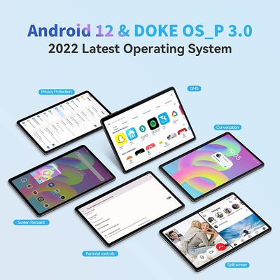 PC 64GB della compressa di 10inch Android 12 Ultrabook per l'ufficio che impara online