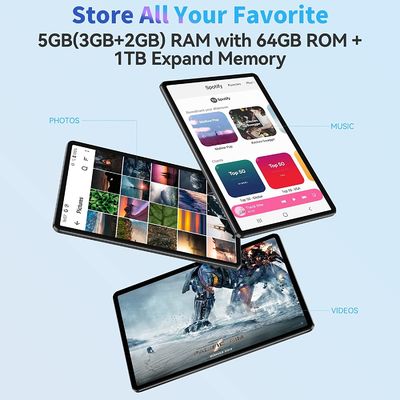 PC 64GB della compressa di 10inch Android 12 Ultrabook per l'ufficio che impara online