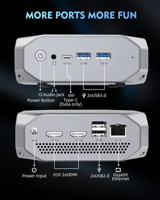 SSD di 8GB DI RAM 128GB di Ubuntu del PC del APU Linux di 4K AMD Ryzen A9 9400 mini