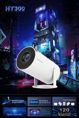 2Proiettore HD 4K LCD TFT da 69 pollici con CPU quad-core ARM Cortex-A53 e 1G RAM