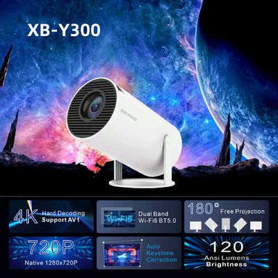 8G ROM Storage 4K HD Projector con quad-core ARM Cortex-A53 CPU e Mali-G31 GPU